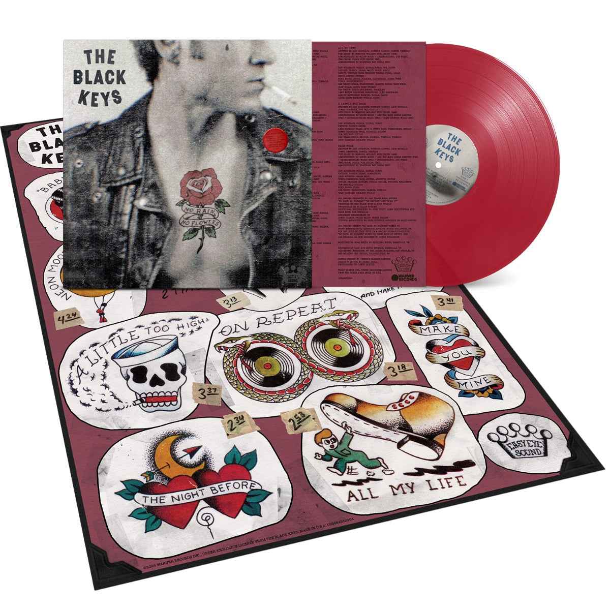 The Black Keys - No Rain, No Flowers (Indie Exclusive) (Ruby Red Vinyl) (Poster) - Vinyl
