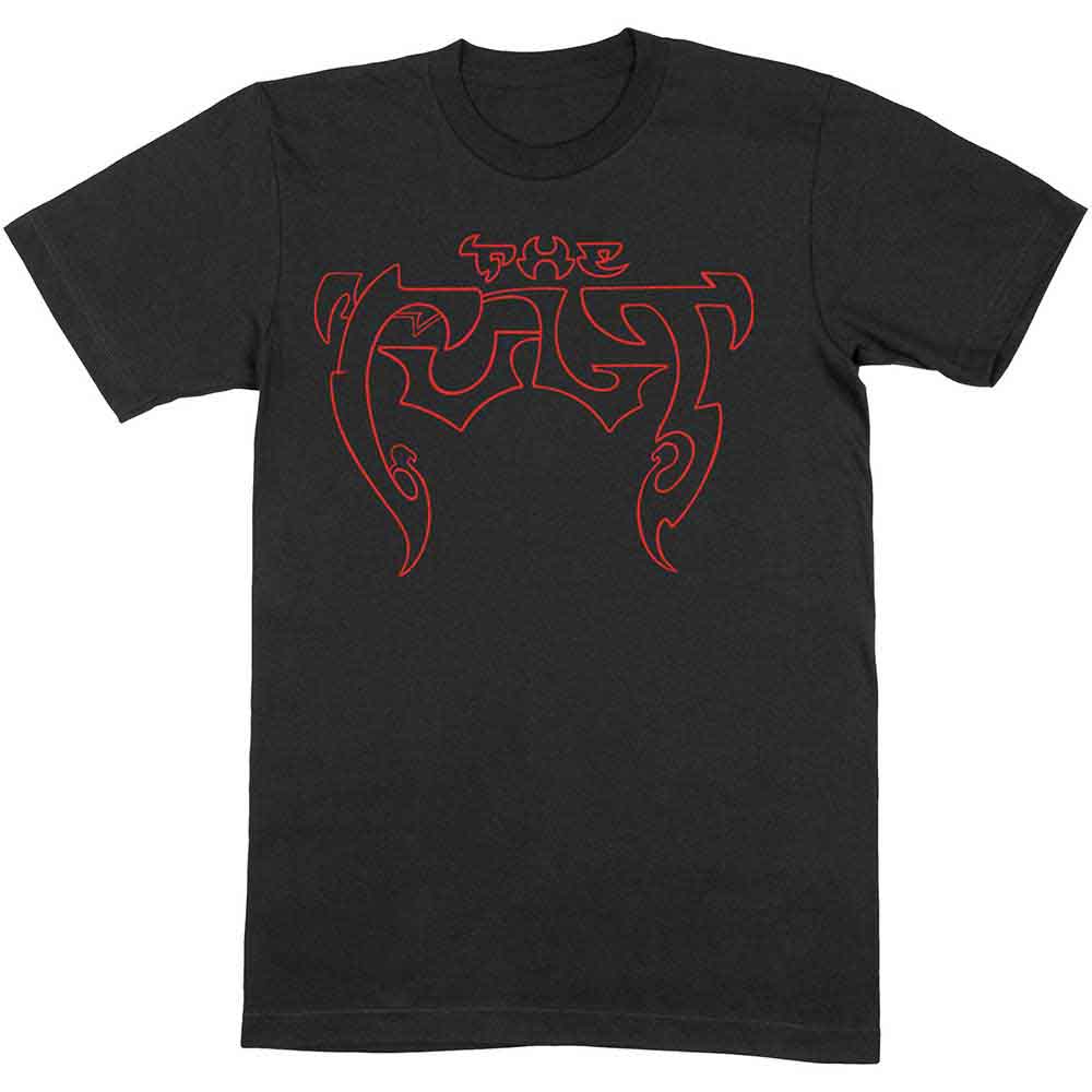 The Cult - Outline Logo - T-Shirt Black