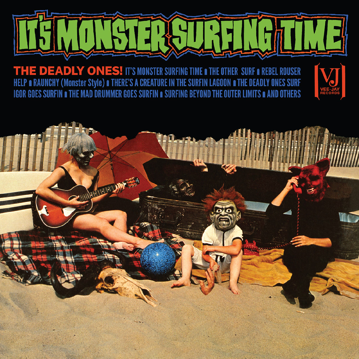 The Deadly Ones - It'S Monster Surfing Time (All-Analog) (Bloody Pumpkin Vinyl) - Vinyl