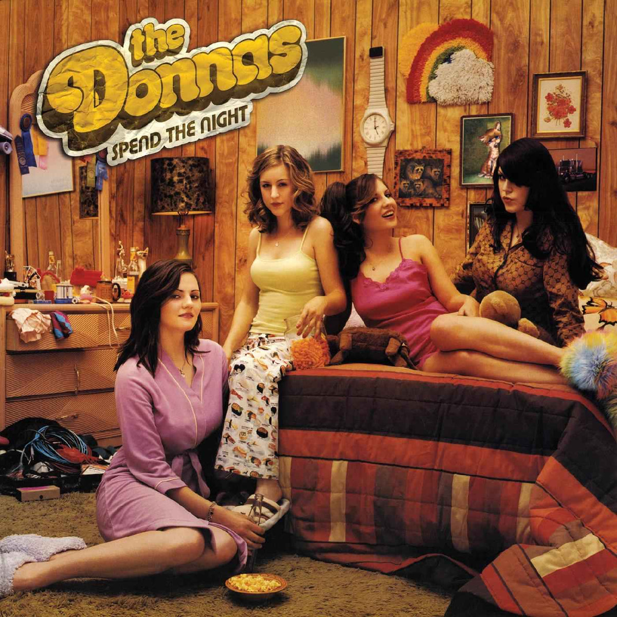 The Donnas - Spend The Night (Clear With Canary & Pink Splatter Vinyl) - Vinyl