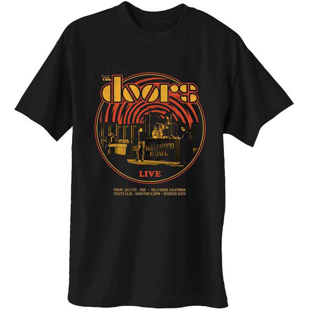 The Doors - 68 Retro Circle - T-Shirt Black