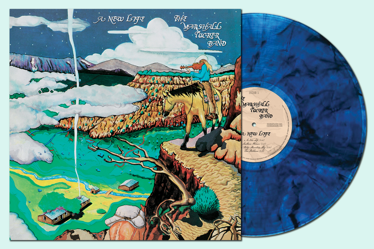 The Marshall Tucker Band - A New Life: 50th Anniversary Edition (Colored Vinyl, Blue Smoke, Anniversary Edition) - Vinyl