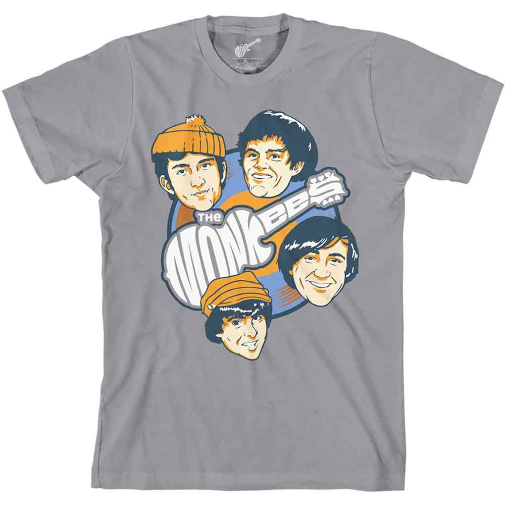 The Monkees - Vinyl Heads - T-Shirt Grey