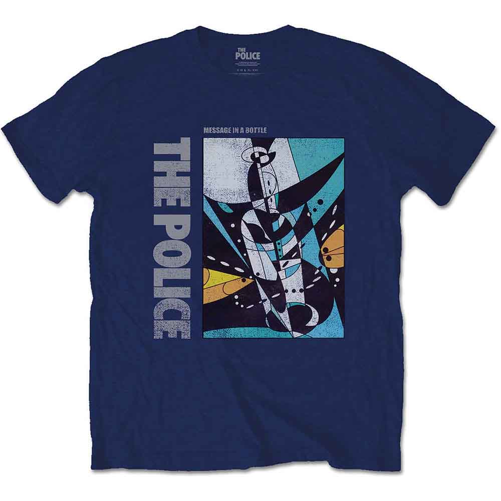 The Police - Message in a Bottle - T-Shirt Blue