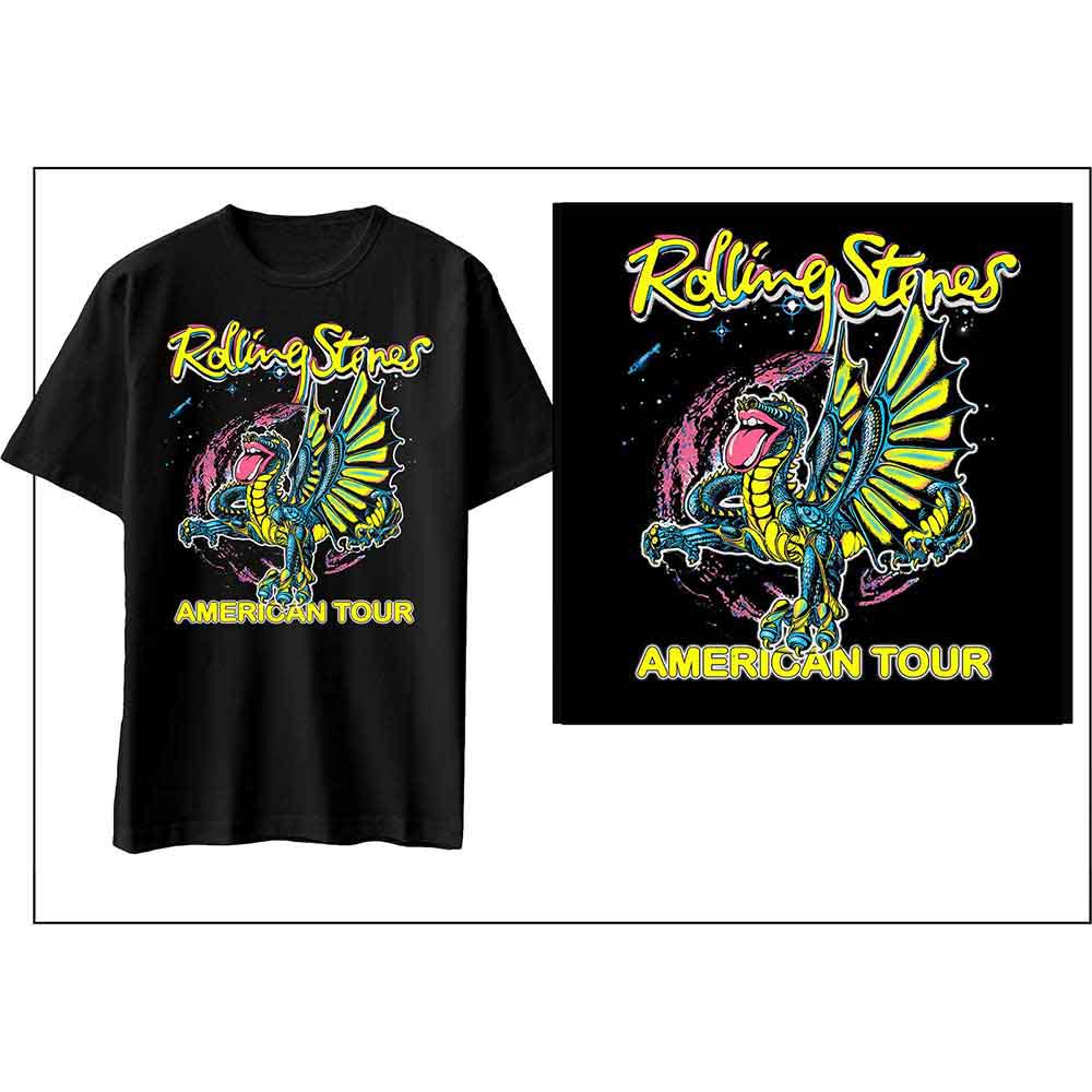 The Rolling Stones - American Tour Dragon - T-Shirt Black