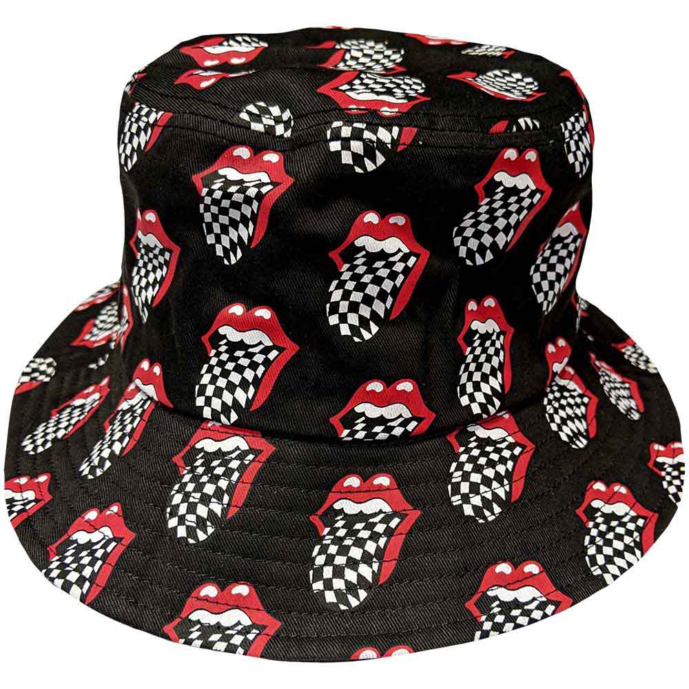The Rolling Stones - Checker Tongue Pattern - Hat Grey