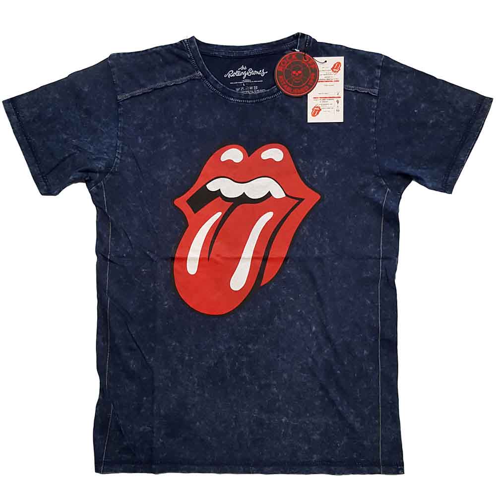 The Rolling Stones - Classic Tongue - T-Shirt Blue
