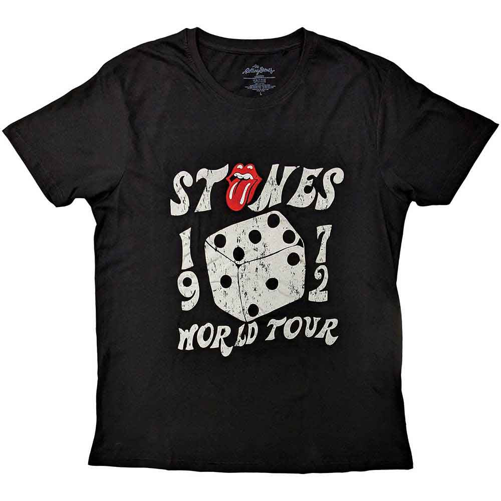 The Rolling Stones - Dice Tour '72 - T-Shirt Black