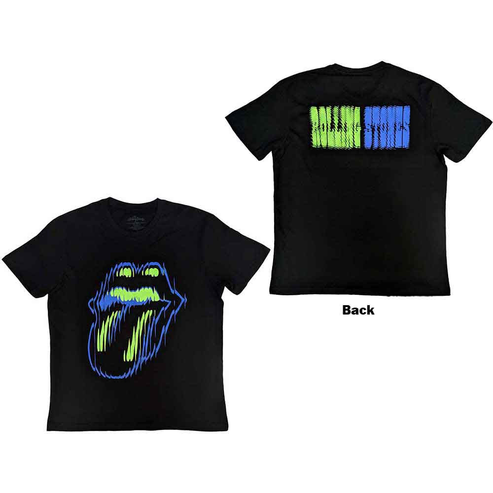 The Rolling Stones - Distorted Tongue - T-Shirt Black