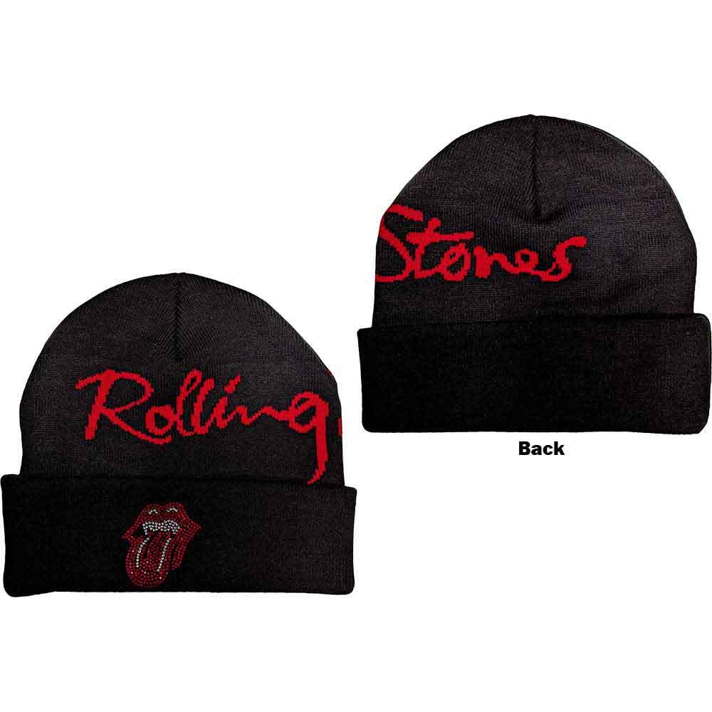 The Rolling Stones - Embellished Classic Tongue - Hat Black