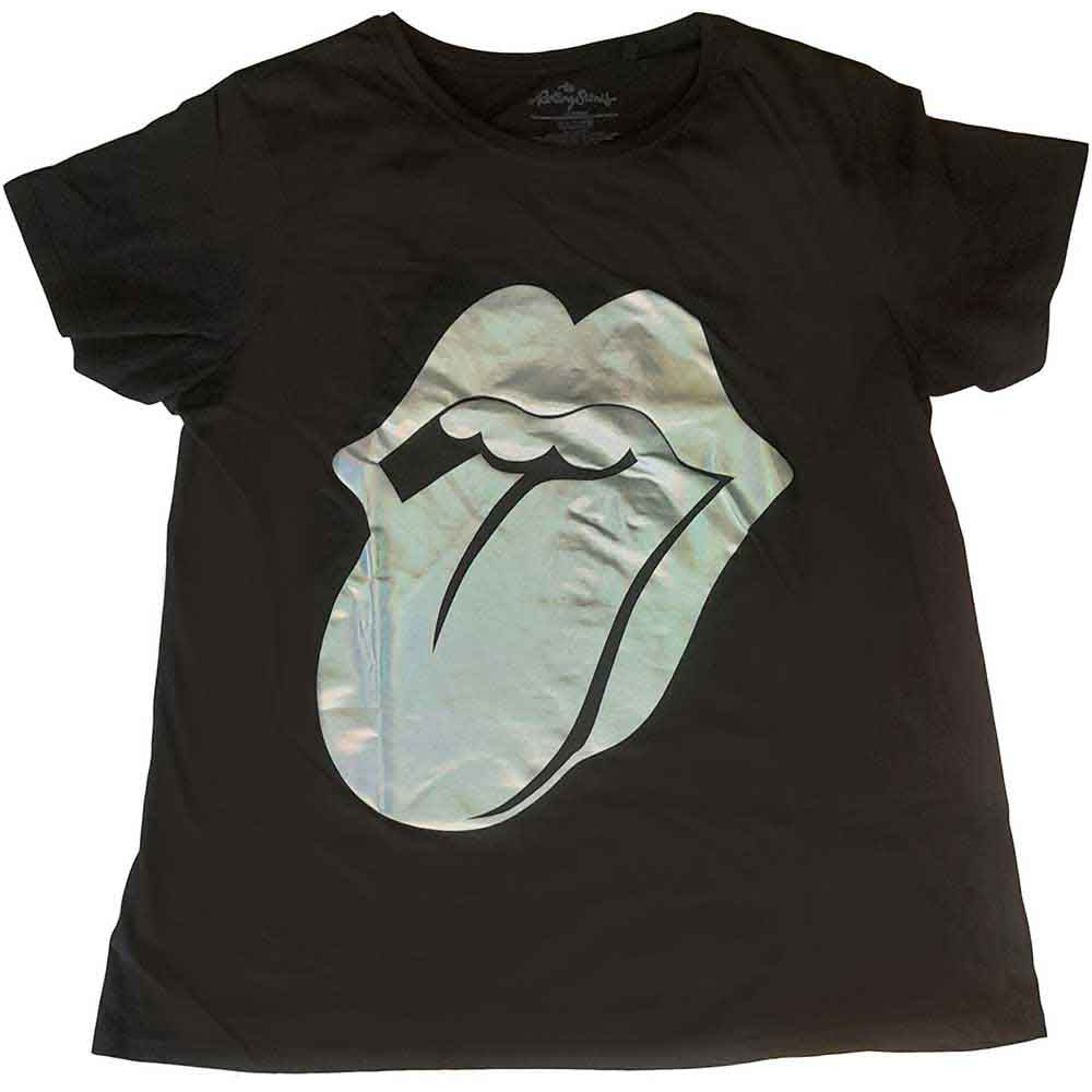 The Rolling Stones - Foil Tongue - T-Shirt Black