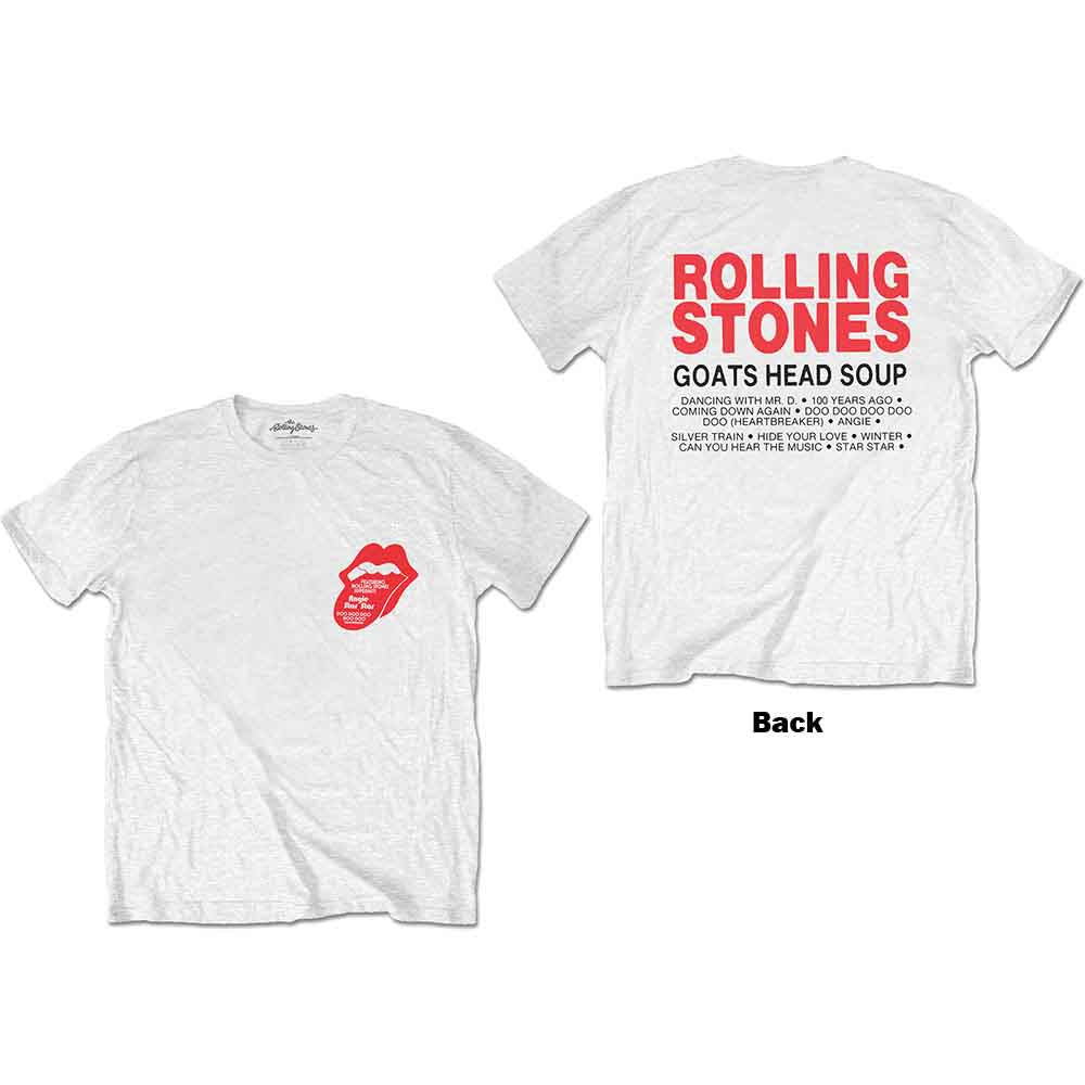 The Rolling Stones - Goat Head Soup Tracklist - T-Shirt White