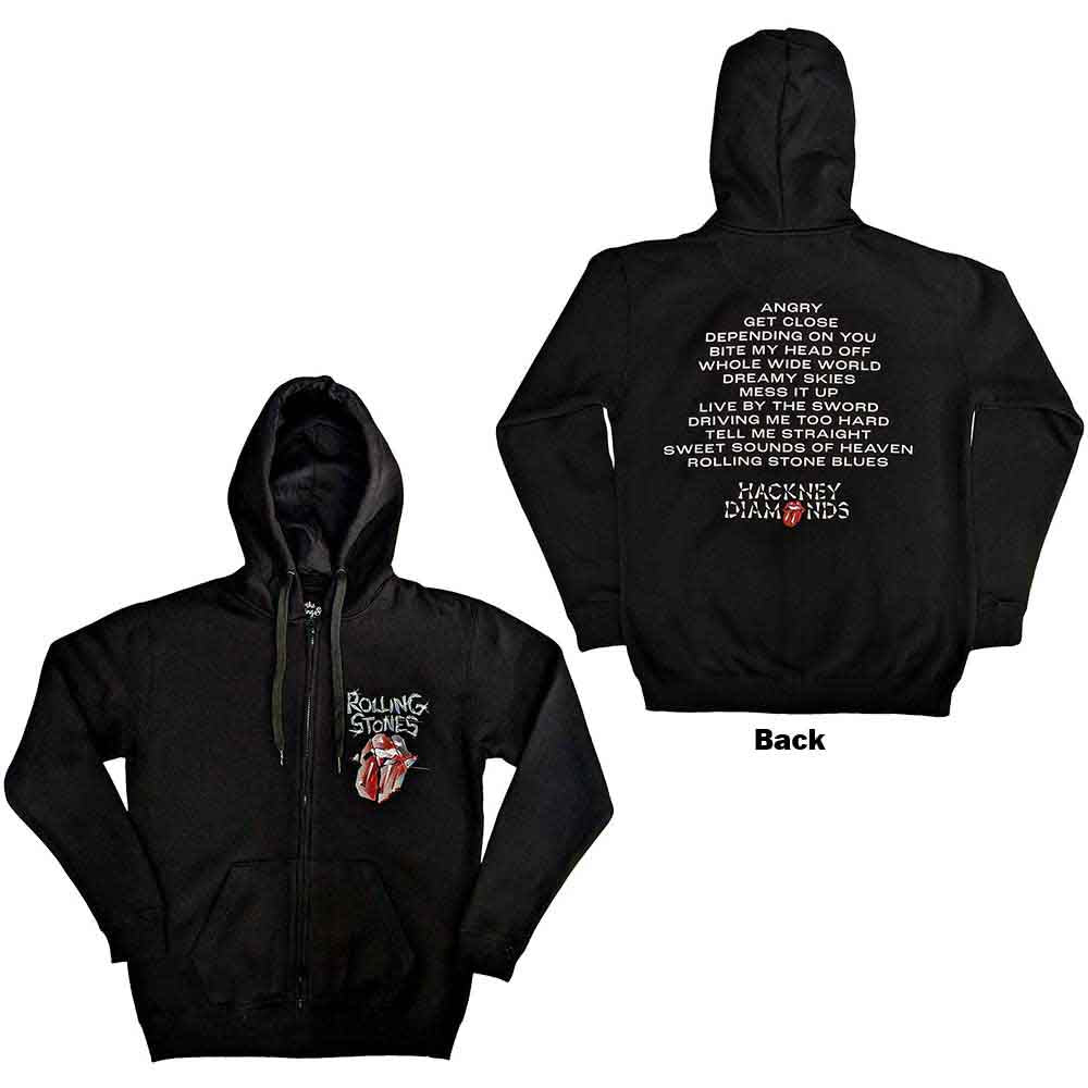 The Rolling Stones - Hackney Diamonds Tracklist - Sweatshirt Black