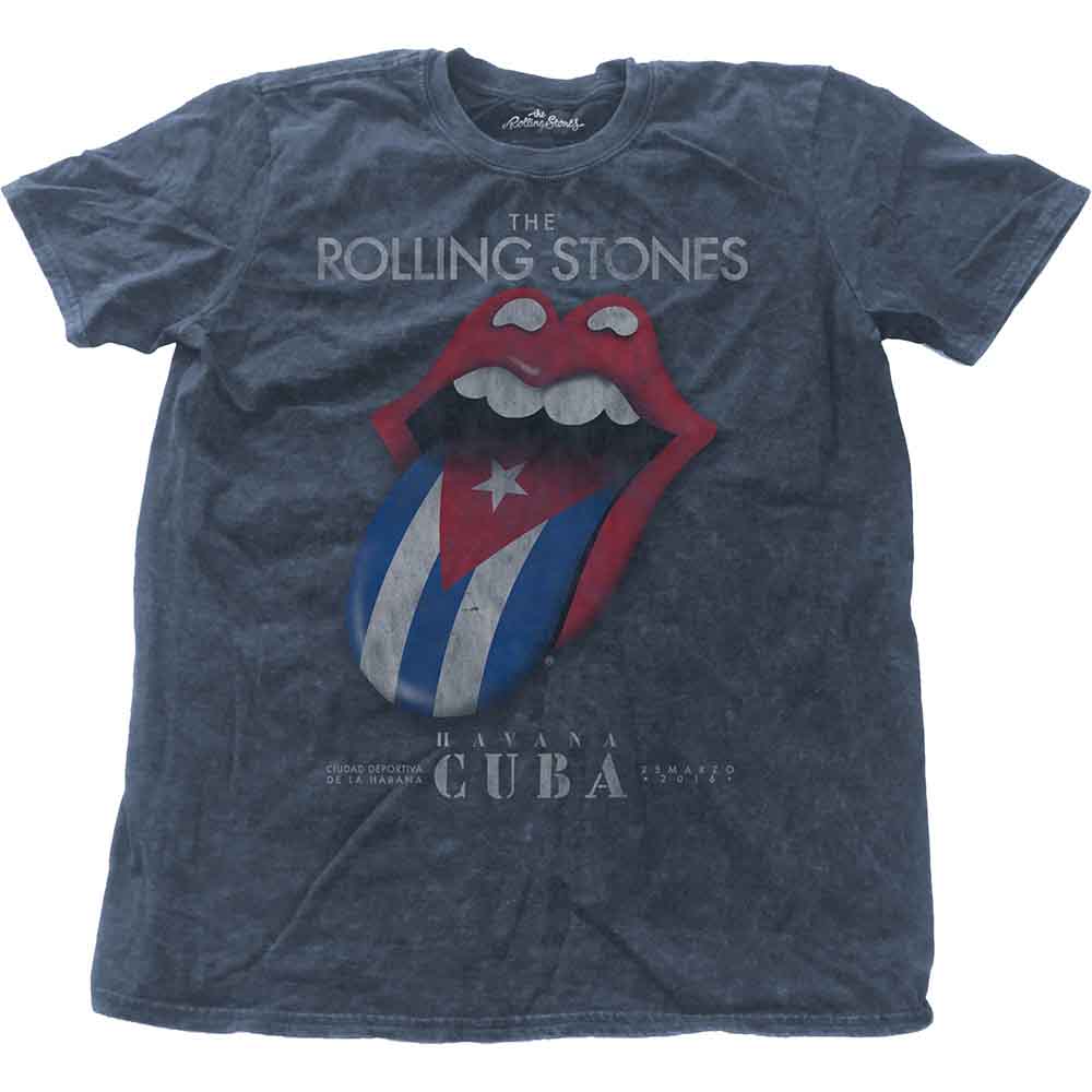 The Rolling Stones - Havana Cuba - T-Shirt Blue