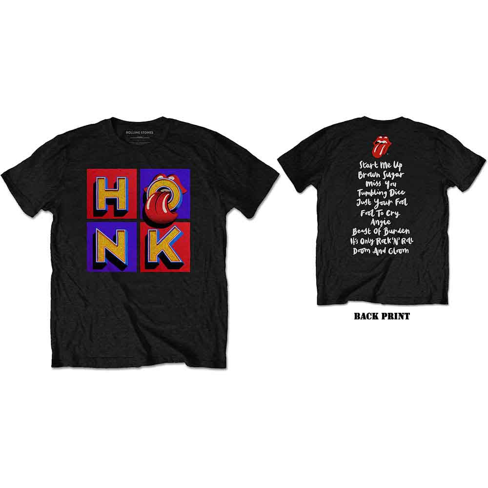The Rolling Stones - Honk Album Track list - T-Shirt Black