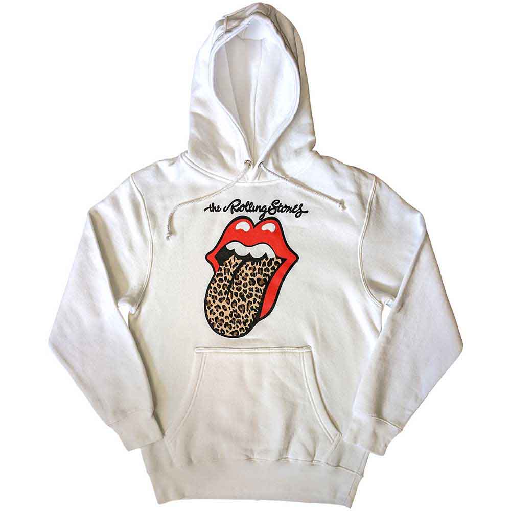 The Rolling Stones - Leopard Tongue - Sweatshirt White