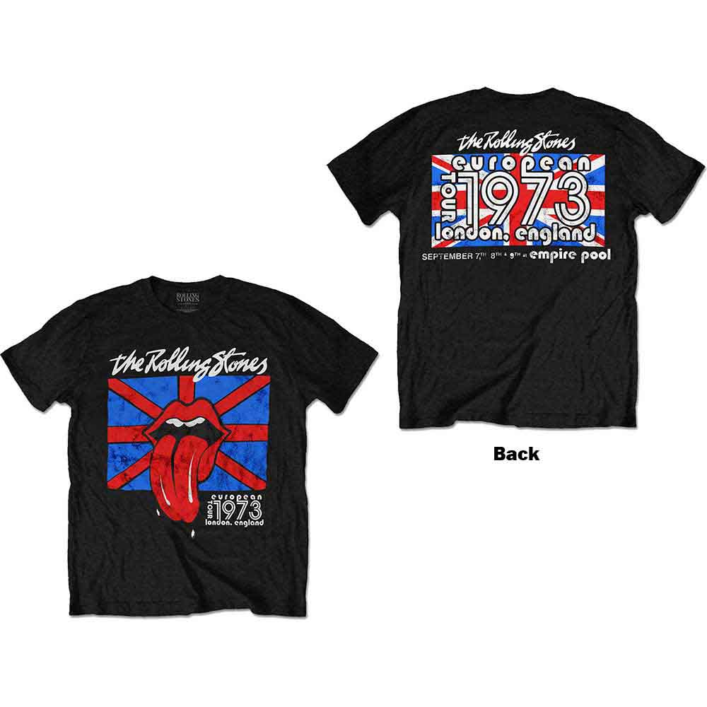 The Rolling Stones - London European '73 - T-Shirt Black