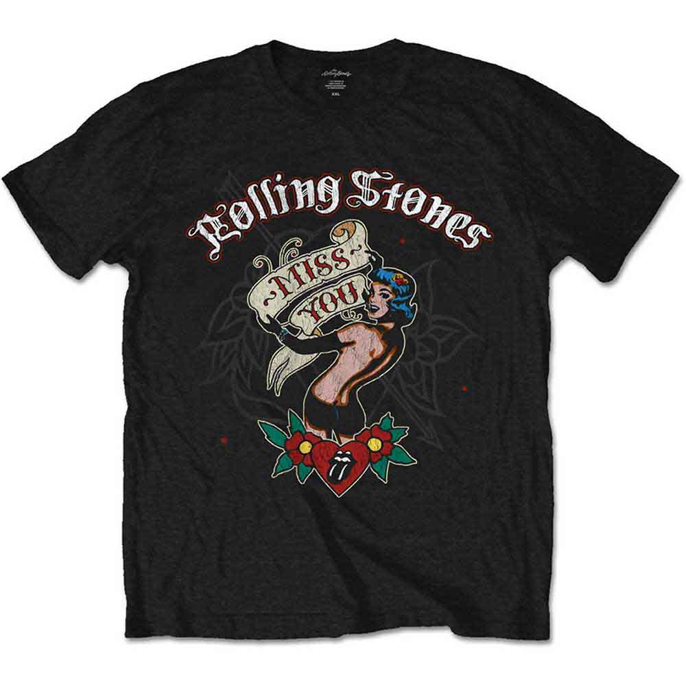 The Rolling Stones - Miss You - T-Shirt Black