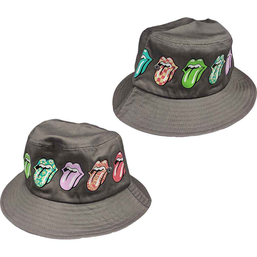 The Rolling Stones - Multi-Tongue Pattern - Hat Grey