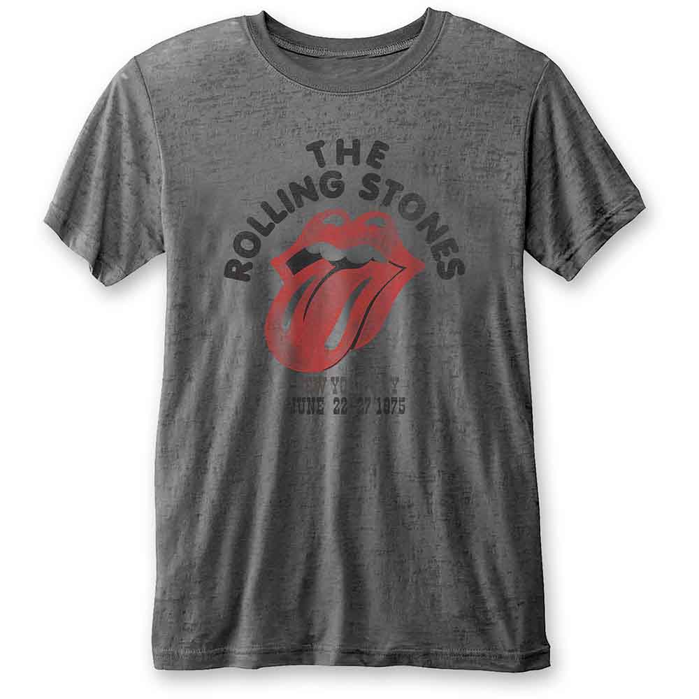 The Rolling Stones - New York City 75 - T-Shirt Grey