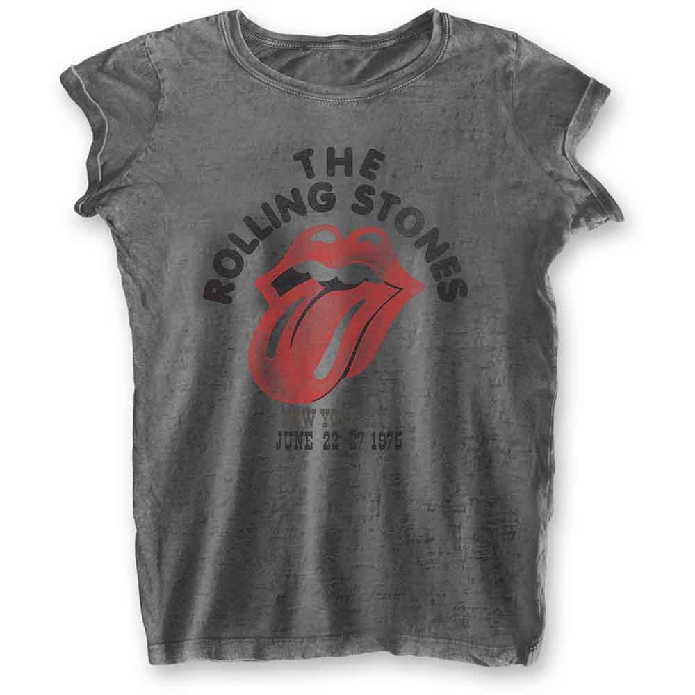 The Rolling Stones - New York City 75 - T-Shirt Grey