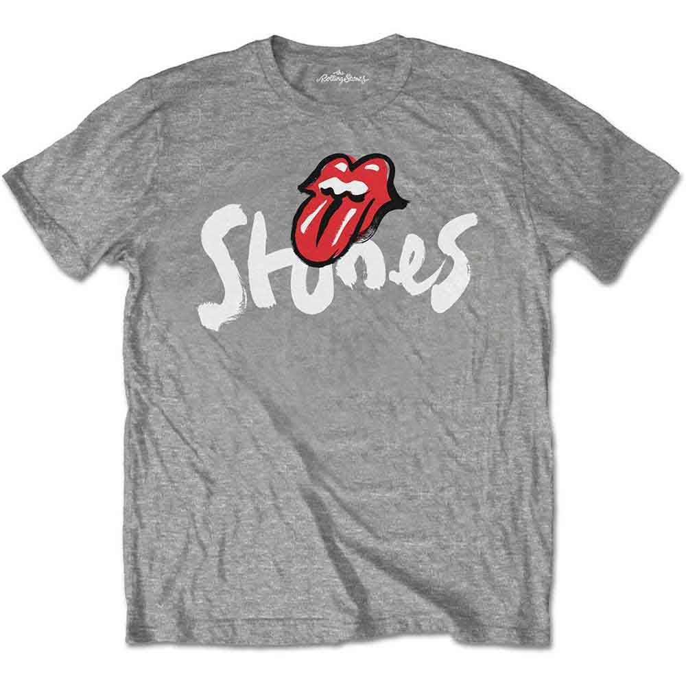 The Rolling Stones - No Filter Brush Strokes - T-Shirt Grey