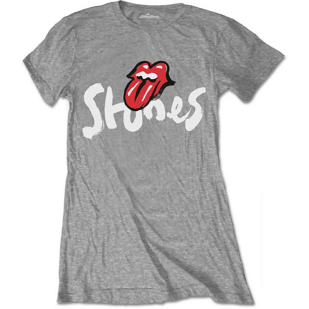 The Rolling Stones - No Filter Brush Strokes - T-Shirt Grey