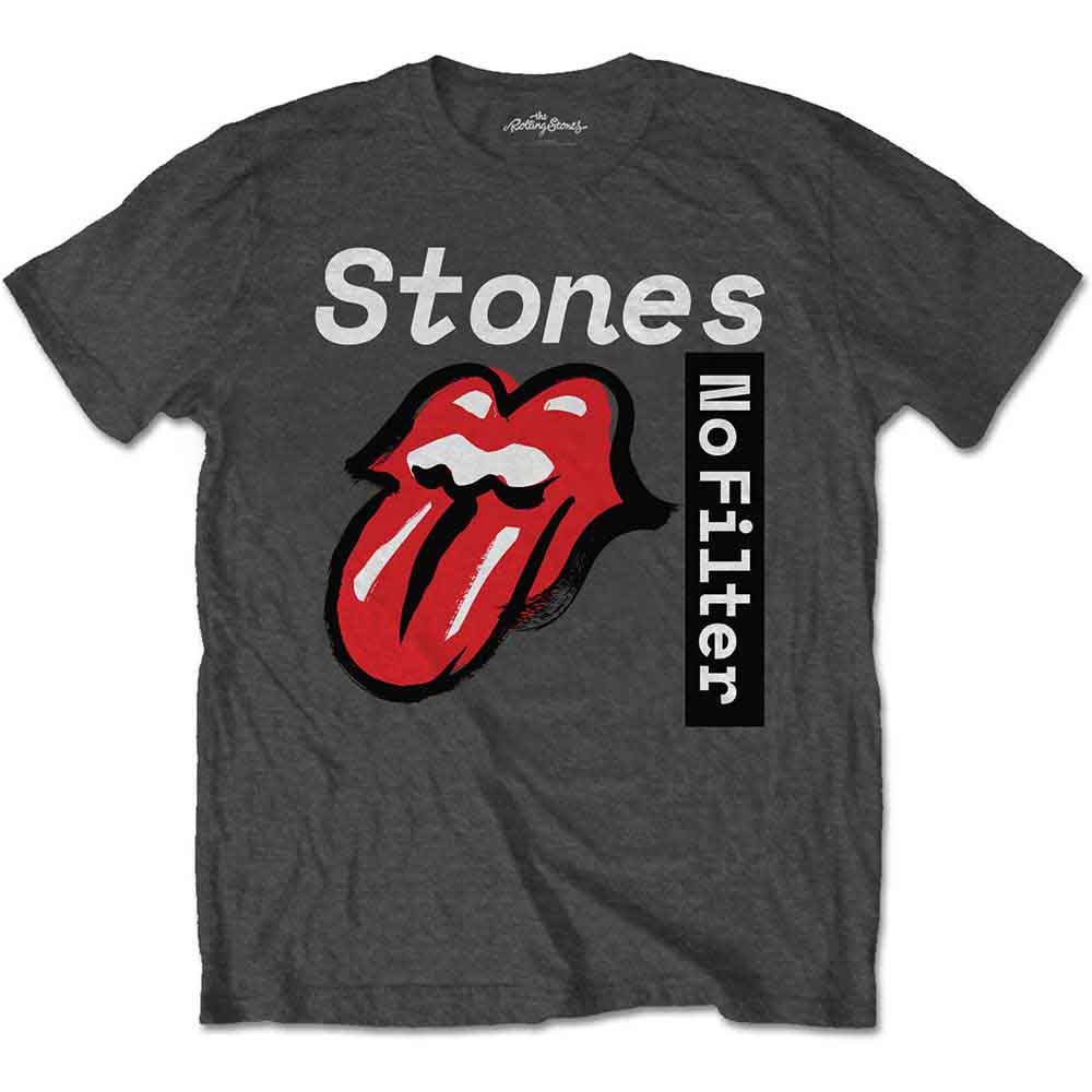 The Rolling Stones - No Filter Text - T-Shirt Grey