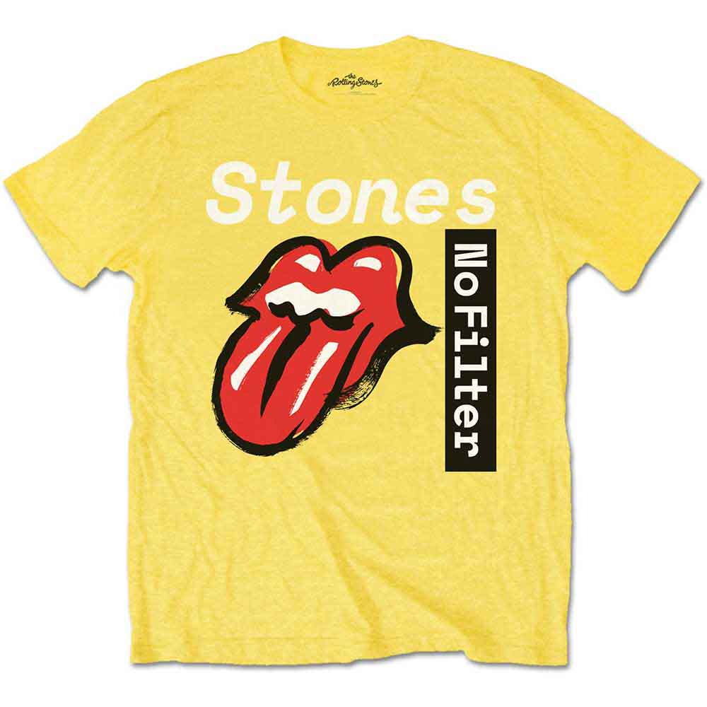 The Rolling Stones - No Filter Text - T-Shirt Yellow