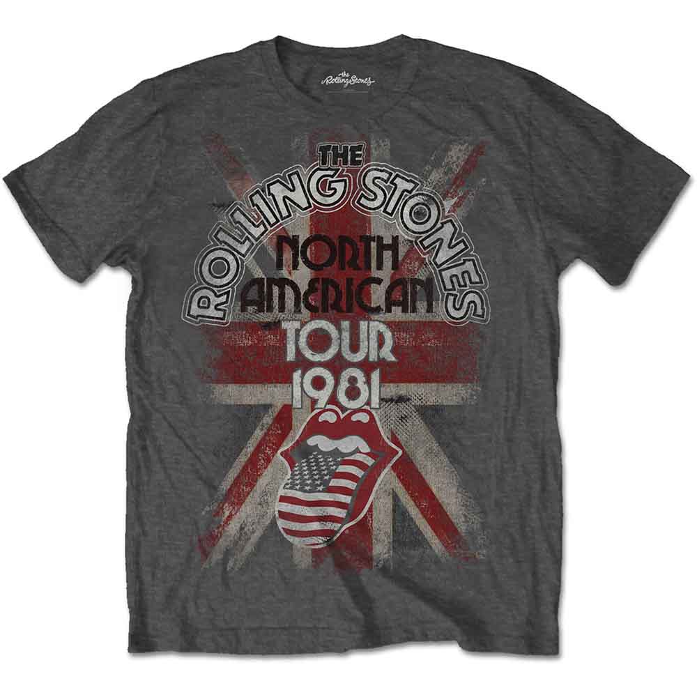 The Rolling Stones - North American Tour 1981 - T-Shirt Grey