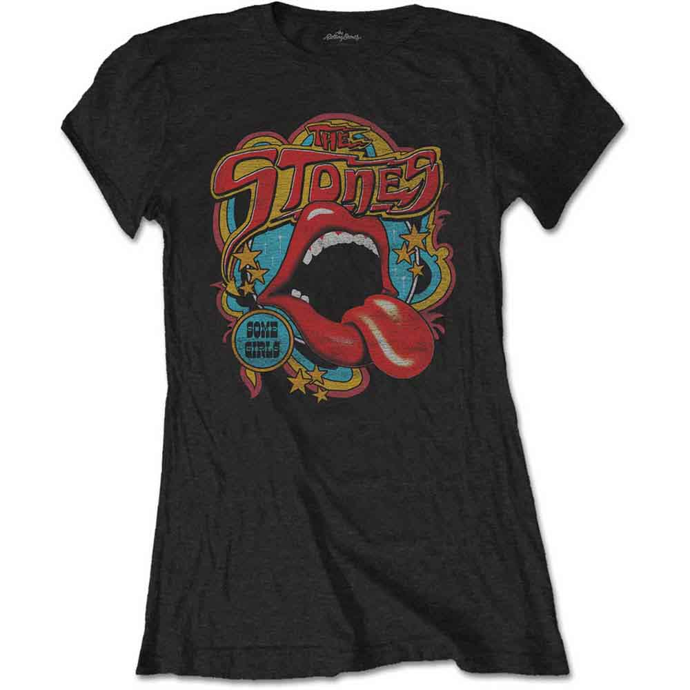 The Rolling Stones - Retro 70s Vibe - T-Shirt Black