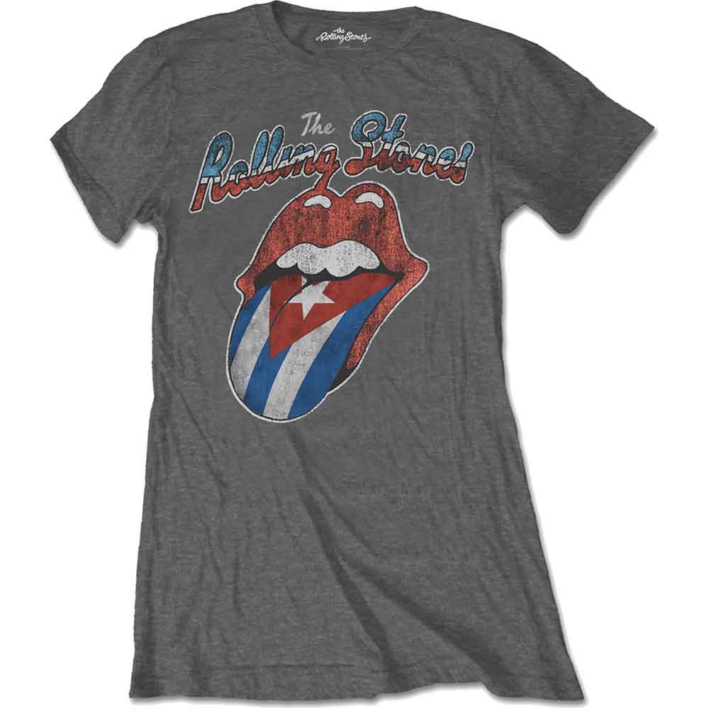 The Rolling Stones - Rocks Off Cuba - T-Shirt Grey