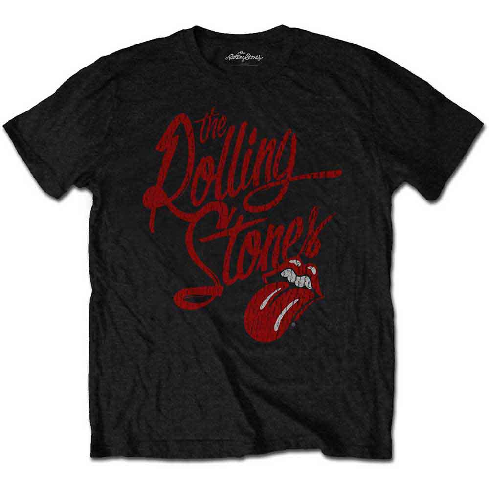 The Rolling Stones - Script Logo - T-Shirt Black