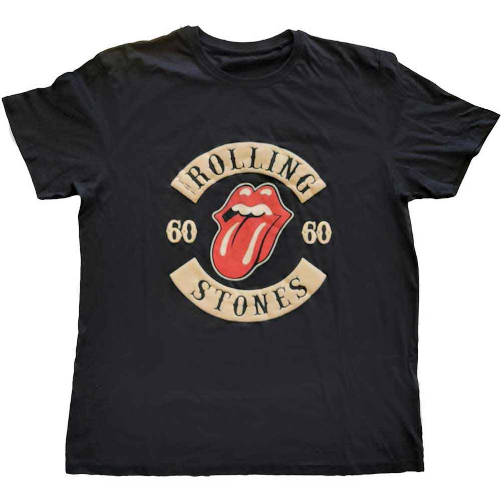 The Rolling Stones - Sixty Biker Tongue - T-Shirt Black