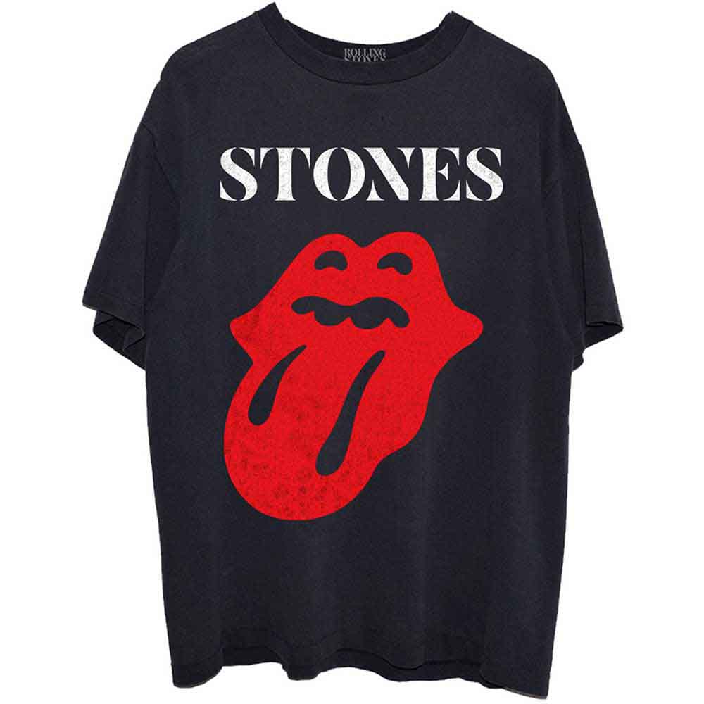 The Rolling Stones - Sixty Classic Vintage Solid Tongue - T-Shirt Black
