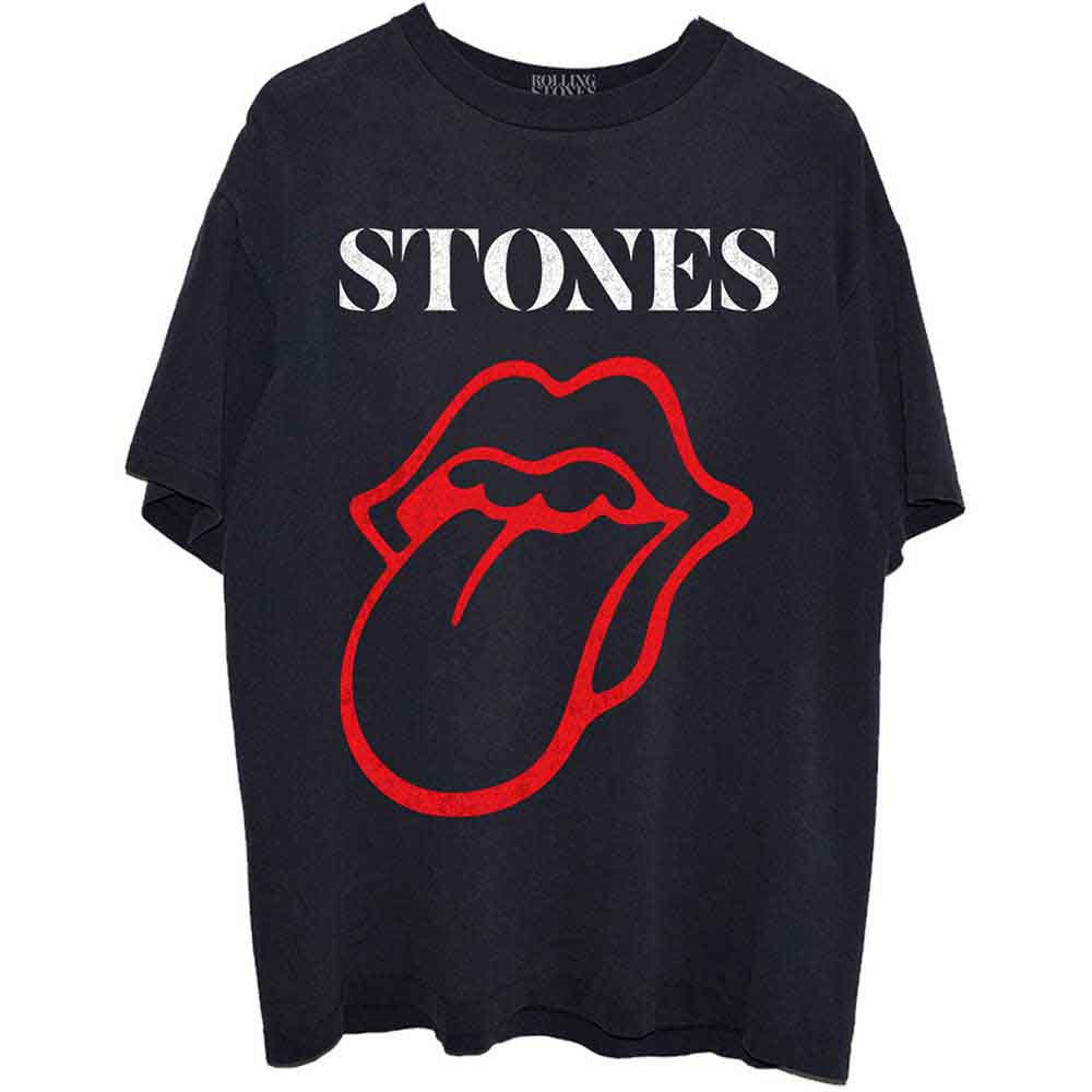 The Rolling Stones - Sixty Classic Vintage Tongue - T-Shirt Black