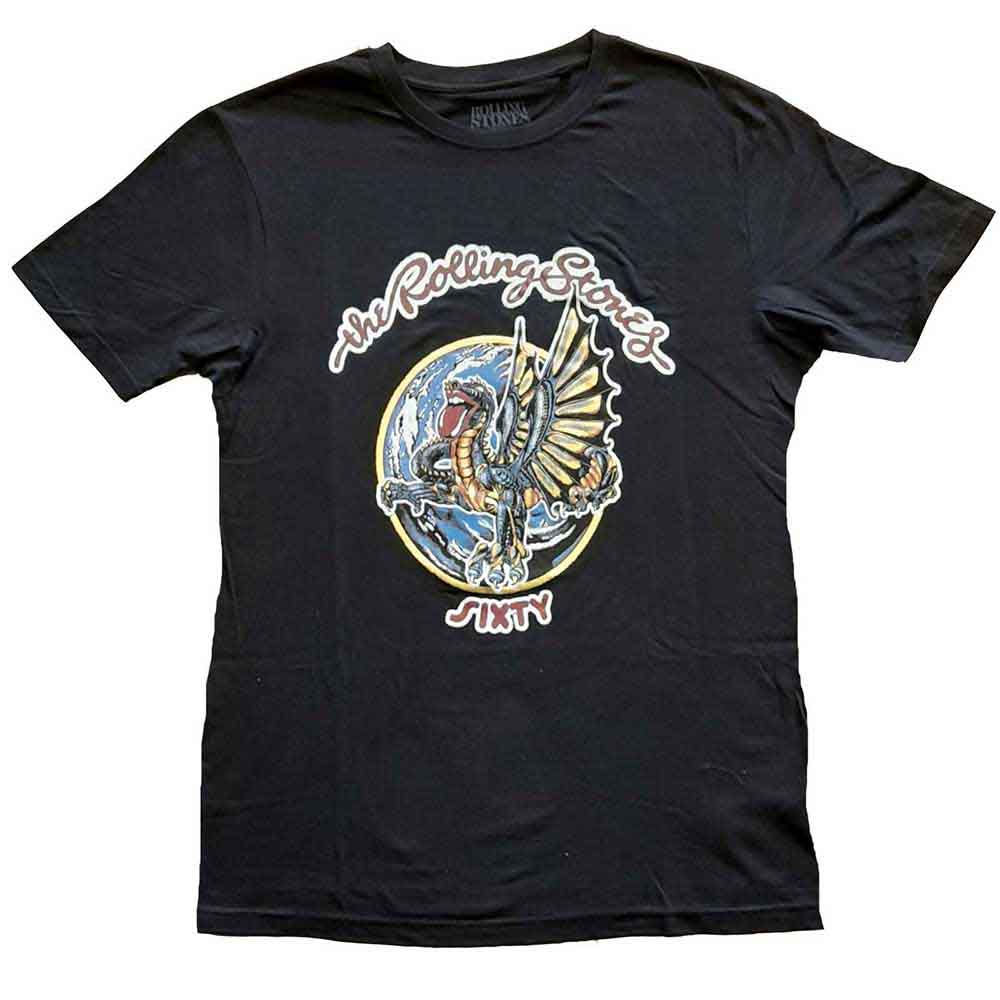 The Rolling Stones - Sixty Dragon Globe - T-Shirt Black