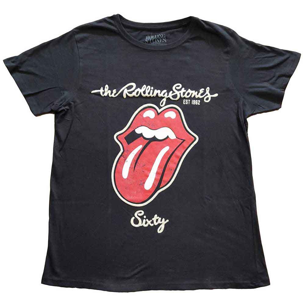 The Rolling Stones - Sixty Plastered Tongue - T-Shirt Black
