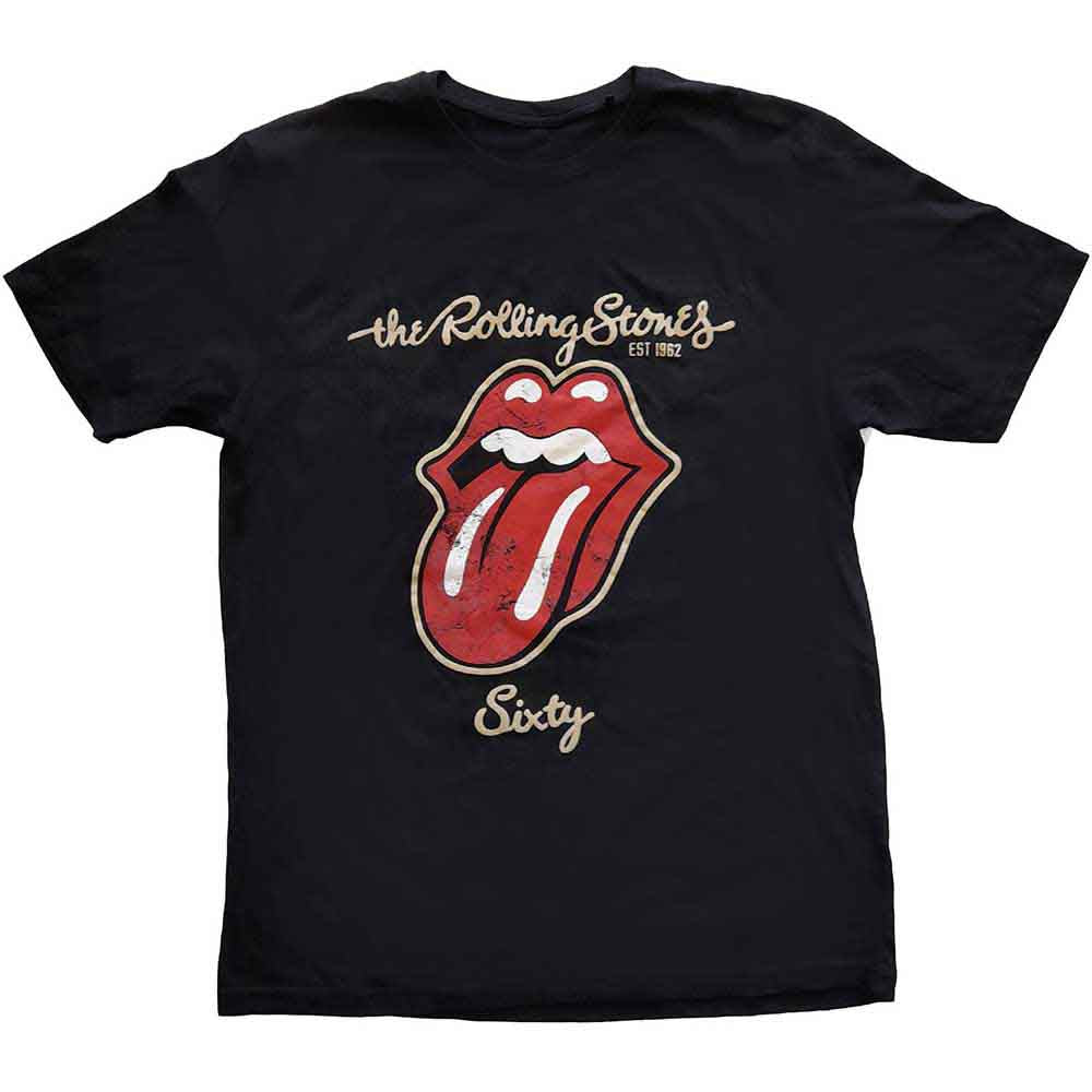 The Rolling Stones - Sixty Plastered Tongue - T-Shirt Black