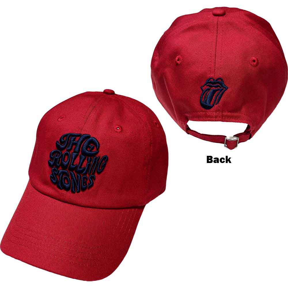 The Rolling Stones - Vintage 70s Logo - Hat Red