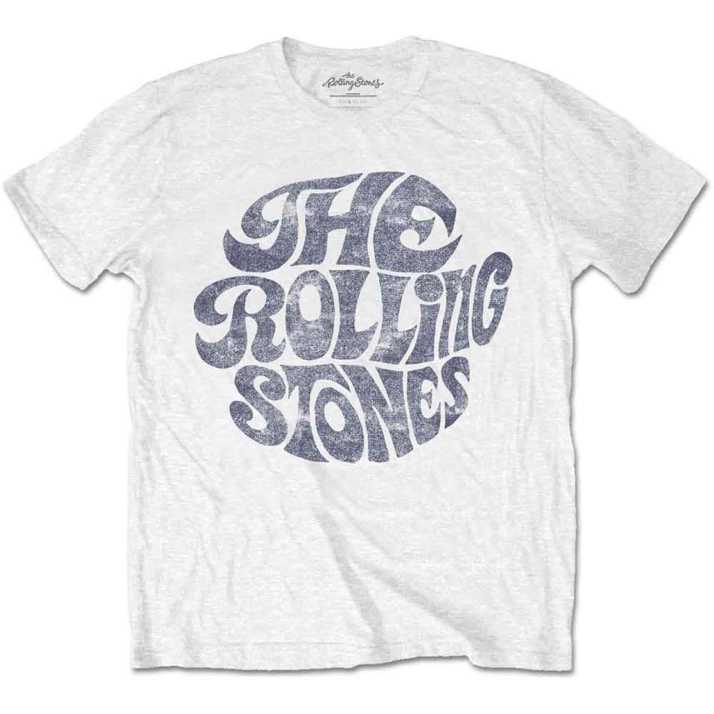 The Rolling Stones - Vintage 70s Logo - T-Shirt White