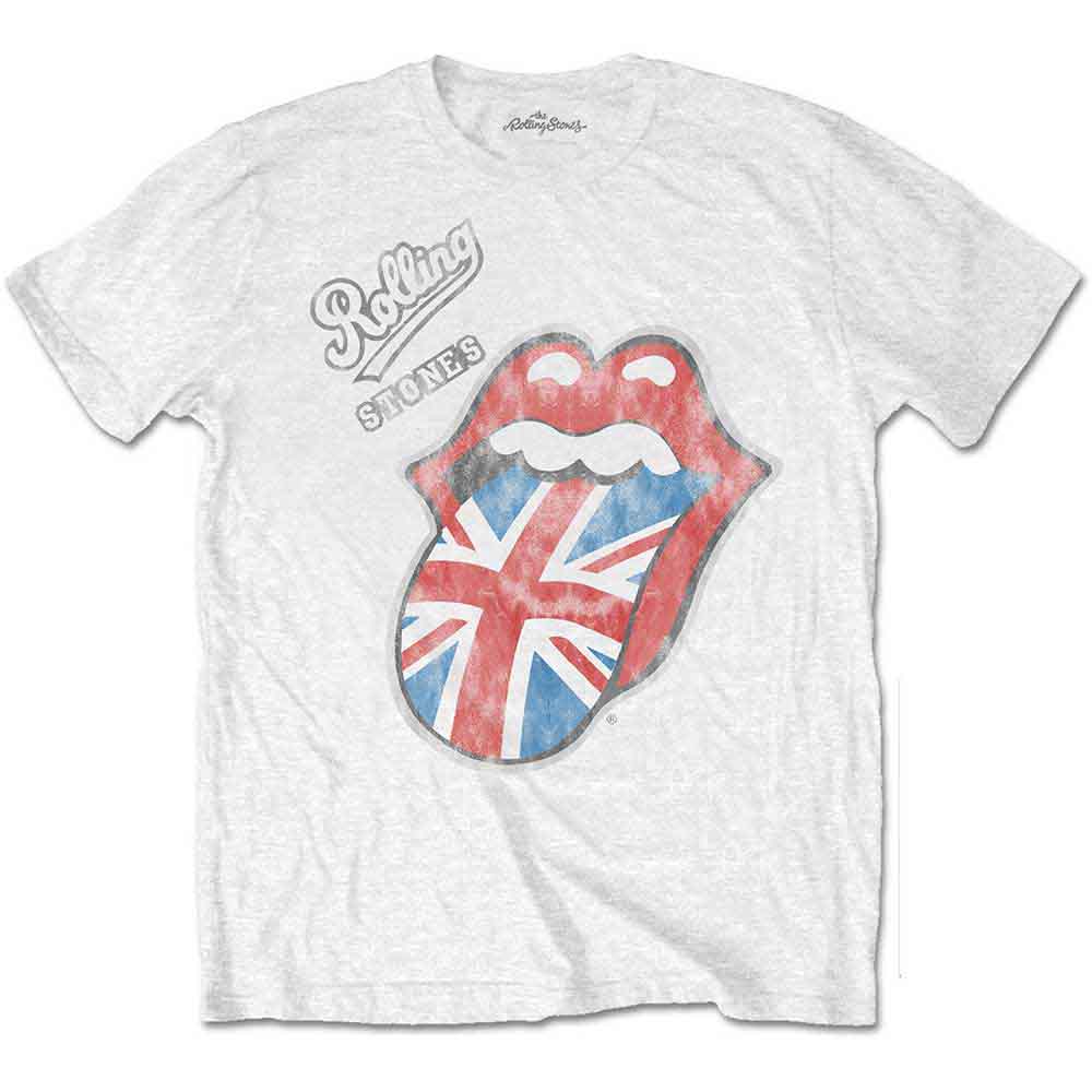 The Rolling Stones - Vintage British Tongue - T-Shirt White