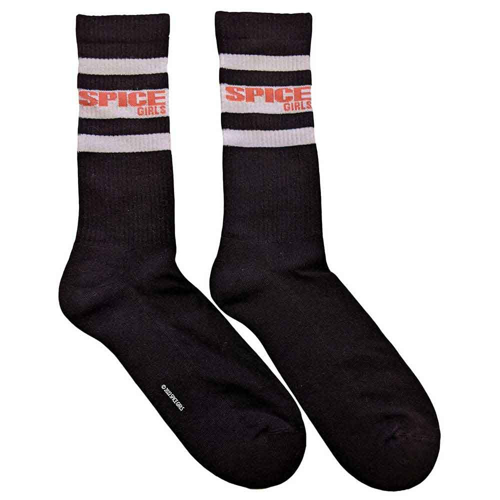 The Spice Girls - Logo & Stripes - Socks Black