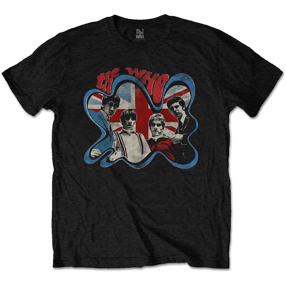 The Who - Groovy Border - T-Shirt Black