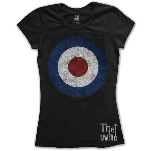 The Who - Target Distressed - T-Shirt Black