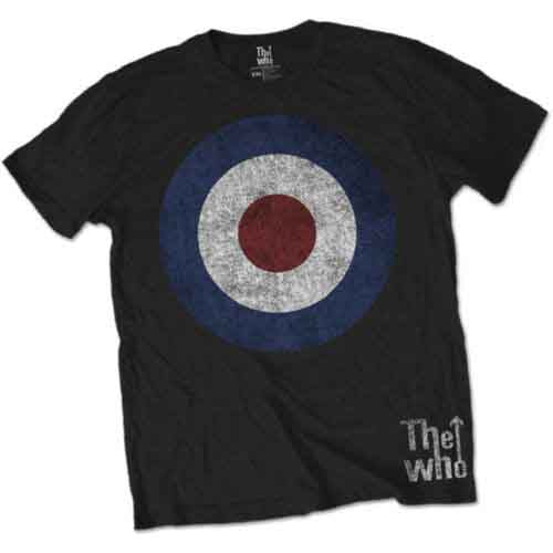 The Who - Target Distressed - T-Shirt Black