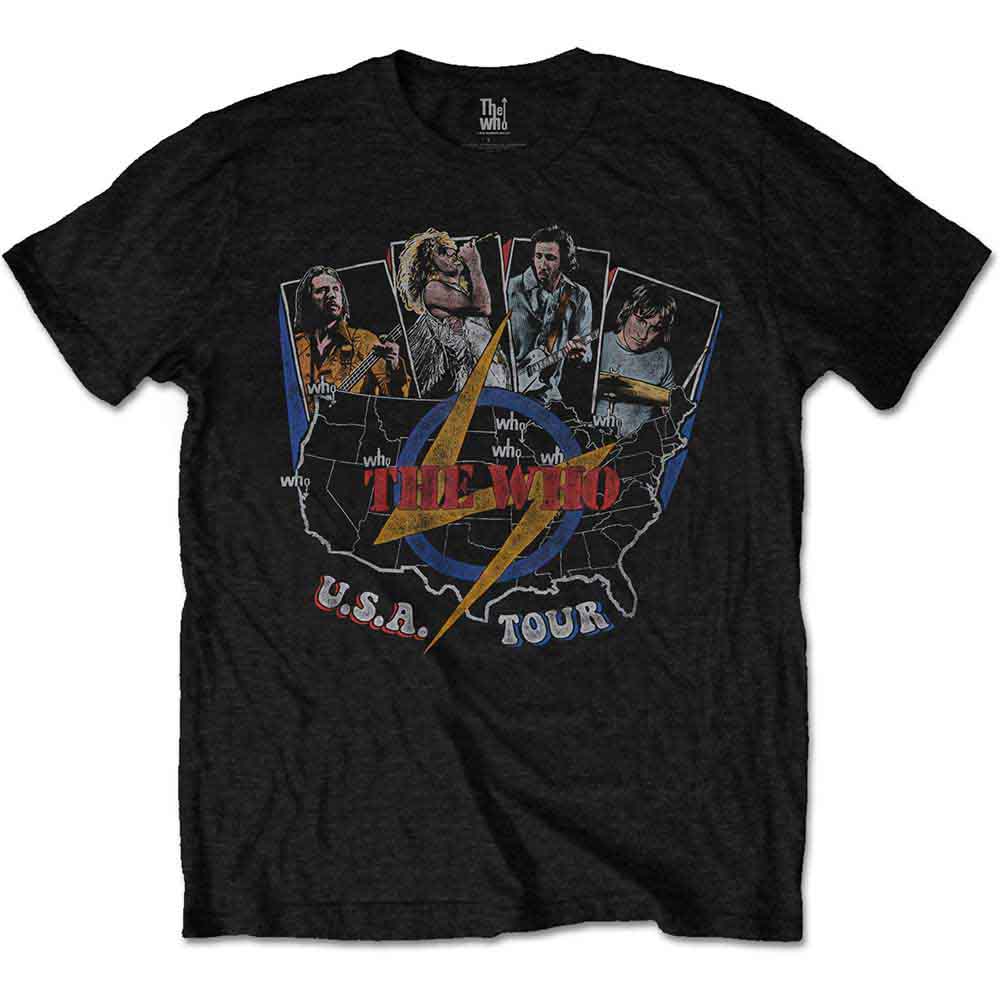 The Who - USA Tour Vintage - T-Shirt Black