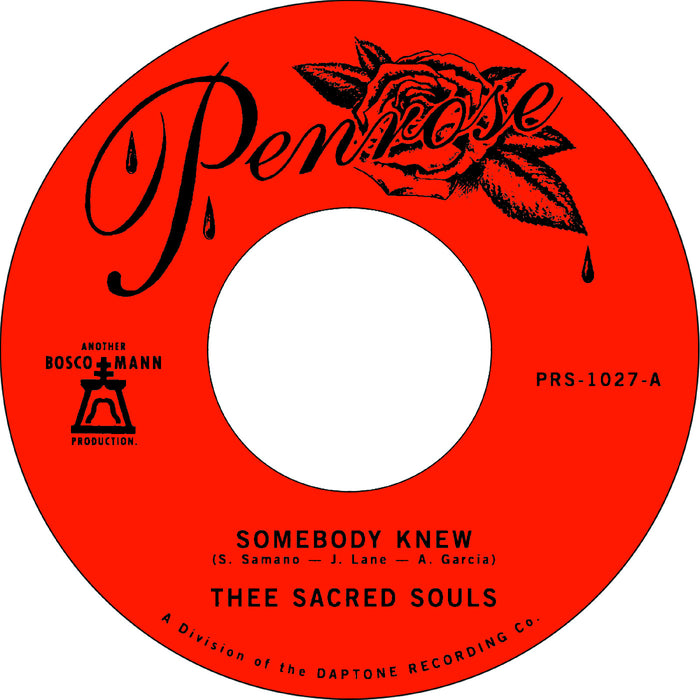 Thee Sacred Souls - Somebody Knew B/W We Don'T Have To Be Alone - Vinyl