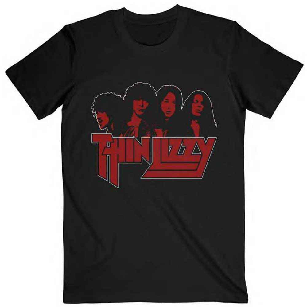 Thin Lizzy - Band Photo Logo - T-Shirt Black