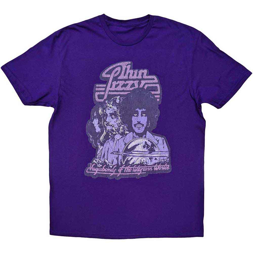 Thin Lizzy - Vagabonds of the Western World Mono Distressed - T-Shirt Purple